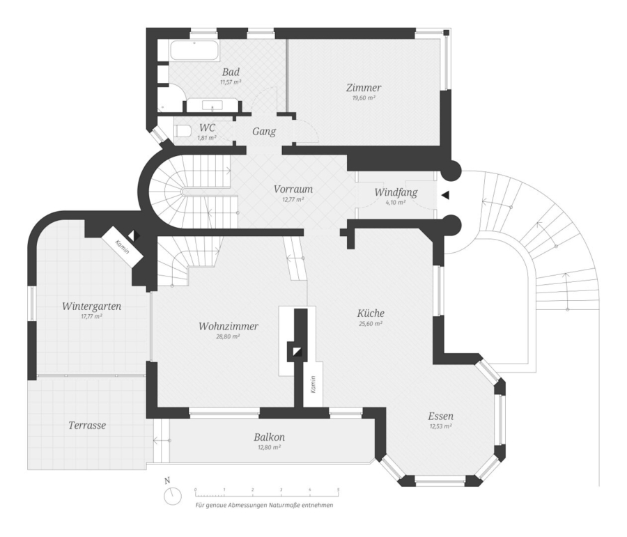 Großzügiges Landhaus in ruhiger, sonniger Aussichtslage - Grundriss (626312)