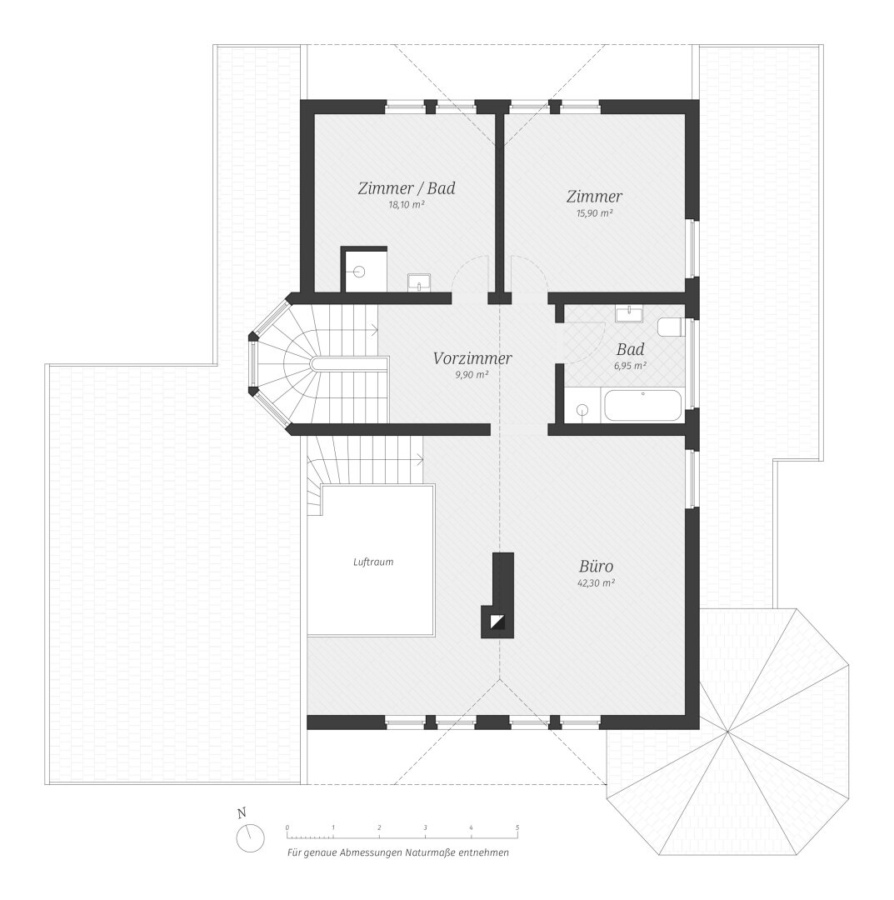 Großzügiges Landhaus in ruhiger, sonniger Aussichtslage - Grundriss (626313)