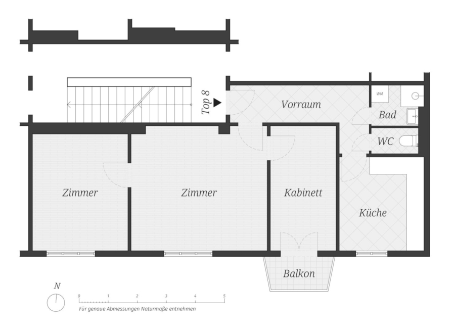 Sonnige 3-Zimmer-Wohnung mit Süd-Balkon im Nibelungenviertel - Grundriss (626253)