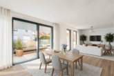 Wohnraum_Rendering Architekt - Moderne Gartenmaisonette in Sievering – Grünruhelage mit privatem Garten