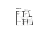 Grundriss - Perfekte Raumaufteilung in perfekter Lage – 3-Zi-Wohnung mit Südbalkon in Graz Geidorf