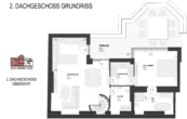 Grundriss - Hochwertig ausgestattete Dachgeschosswohnung auf zwei Ebenen nahe Taubstummengasse