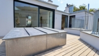 Terrasse - Obere Wohnebene - Hochwertig ausgestattete Dachgeschosswohnung auf zwei Ebenen nahe Taubstummengasse
