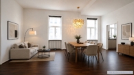 Einrichtungsvorschlag KI generiert - Stilvoller Altbau mit urbaner Lebensqualität