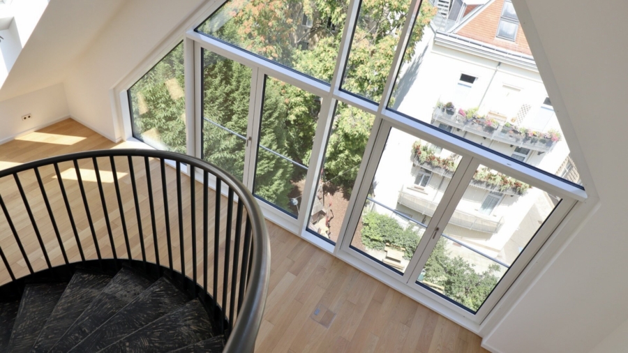 Repräsentatives Wohnen auf zwei Ebenen mit zwei Terrassen in 1040 Wien - Bild (677127)