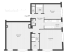Grundriss - Großzügige, helle 3-Zimmerwohnung in Top-Lage