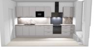 Küche_NEU Rendering - Großzügige, helle 3-Zimmerwohnung in Top-Lage