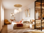 Masterbedroom (Interieur: Rendering Architekt) - Exklusives See-Apartment mit privatem Seezugang