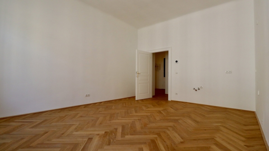 Perfekter Altbau für Singles & Paare – Top sanierter Erstbezug - Wohnküche_Blick Eingangsbereich (676889)