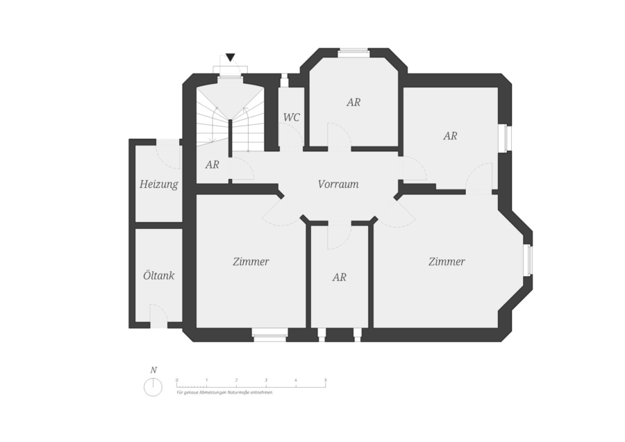 Jahrhundertwendevilla & Baureserve für 2.Haus, sonniger, ruhiger Westgarten - Grundriss (626451)