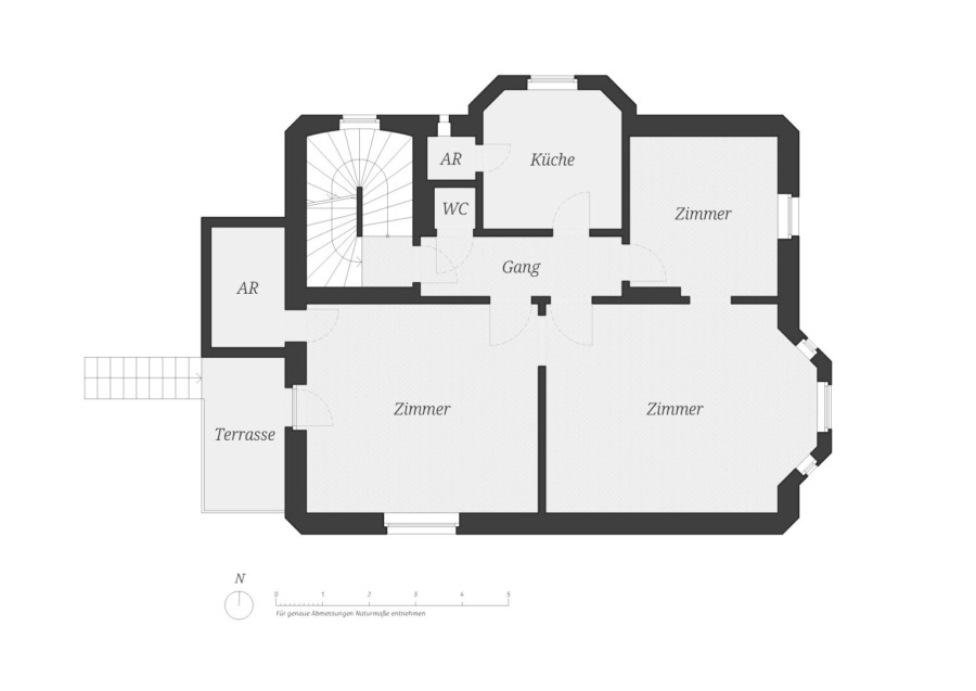 Jahrhundertwendevilla & Baureserve für 2.Haus, sonniger, ruhiger Westgarten - Grundriss (626449)