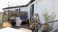 Südterrasse - Penthouse-Feeling im Altbau – 108 m² Moderne Maisonette mit 12 m² Terrasse und Grünblick