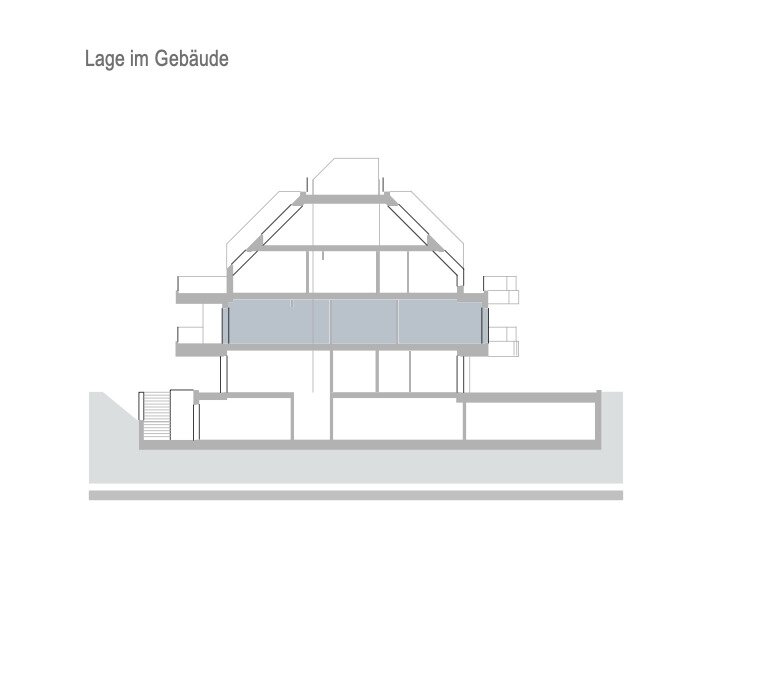 Bel Étage in Sievering – Elegantes Wohnen mit umlaufenden Terrassen - Schnitt - Lage im Haus (679437)